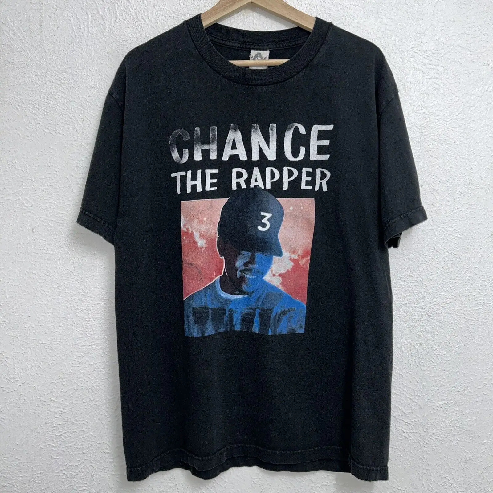 Chance the Rapper Magnificent Coloring World Tour Tee Black T-Shirt Size Large