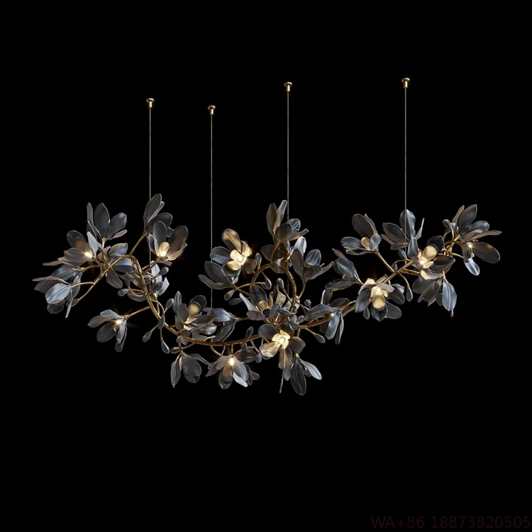 Lámpara LED de diseño elegante, decoración interior, vestíbulo de Hotel, escalera, techo, proyecto personalizado