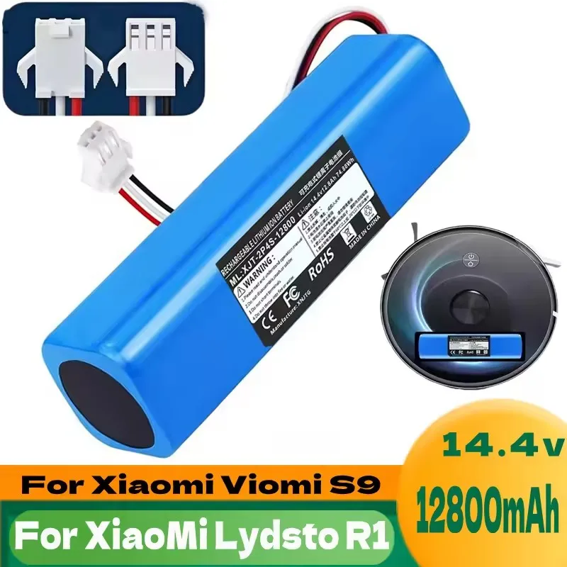 For Proscenic M7 Pro、M8 Pro、M7 MAX、Laresar L6 Pro、Ultenic T10、Viomi S9、Viomi D800、14.4V 12800mAh lithium-ion battery replacement