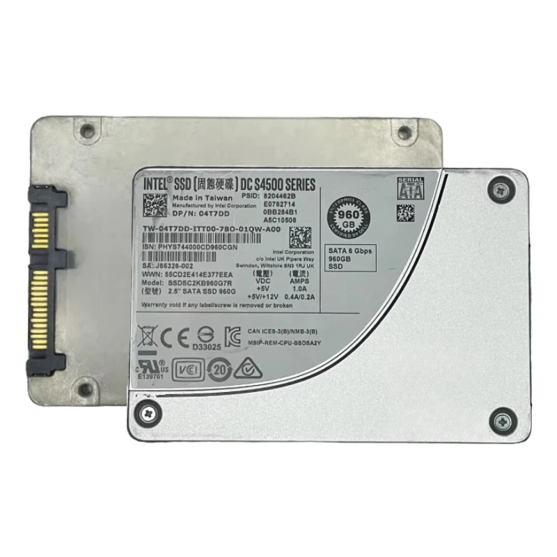 S4500 1.92TB 960GB ssd S4500 DC Series 2.5 inch SATA3 Solid State Drive SSDSC2KB038T701 SSDSC2KB0192T7P