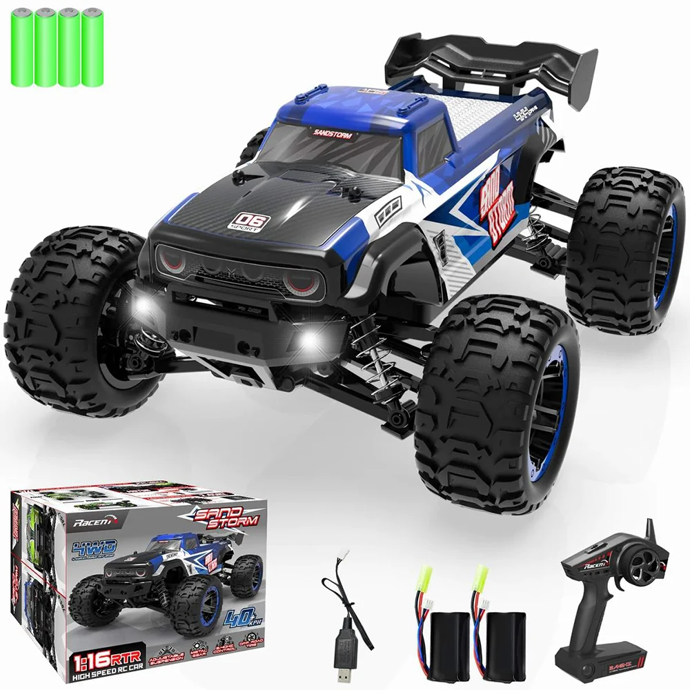 VOLANTEXRC RACENT 1:16 Scale SandStorm 30MPH High Speed 4WD 2.4 GHz RC Monster Truck(785-6)