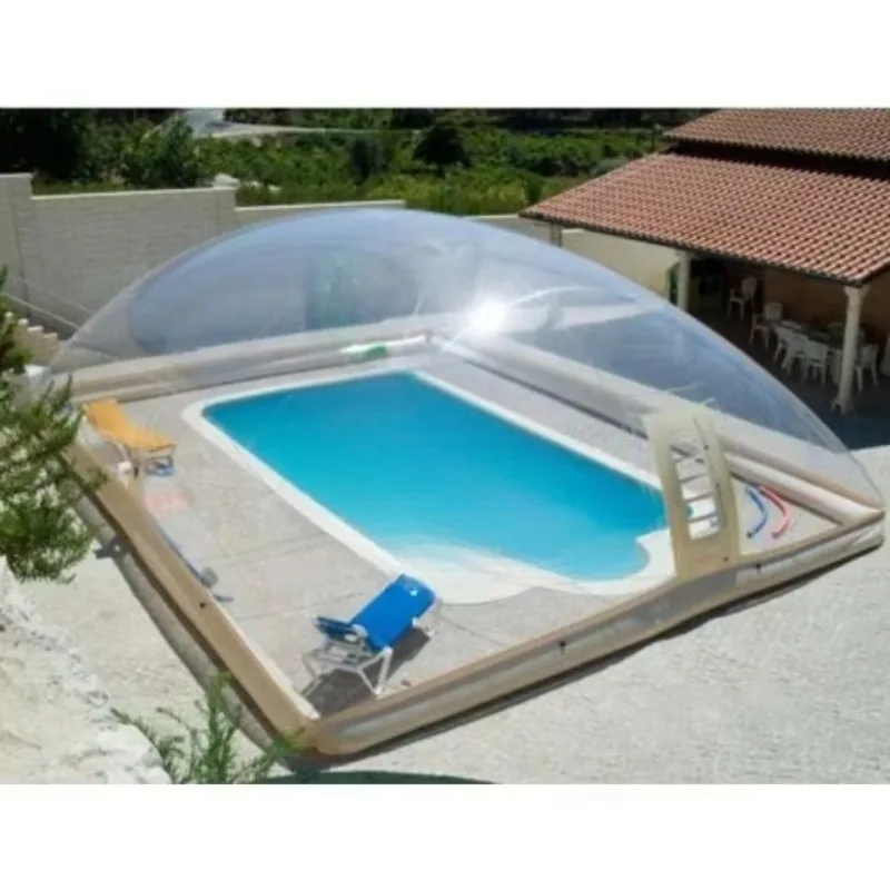 

Manufacturer's price is cheap, pool cover transparent air inflatable swimming pool dome tent accessories