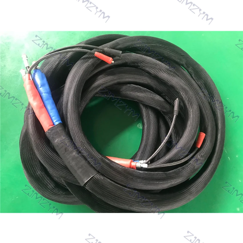 High Pressure Spray Foam Machine Accessories Polyurethane PU Foam Hose Heating Hose Heater Pipe 5700PSI 15 Meters 3/8-inch 9.5mm