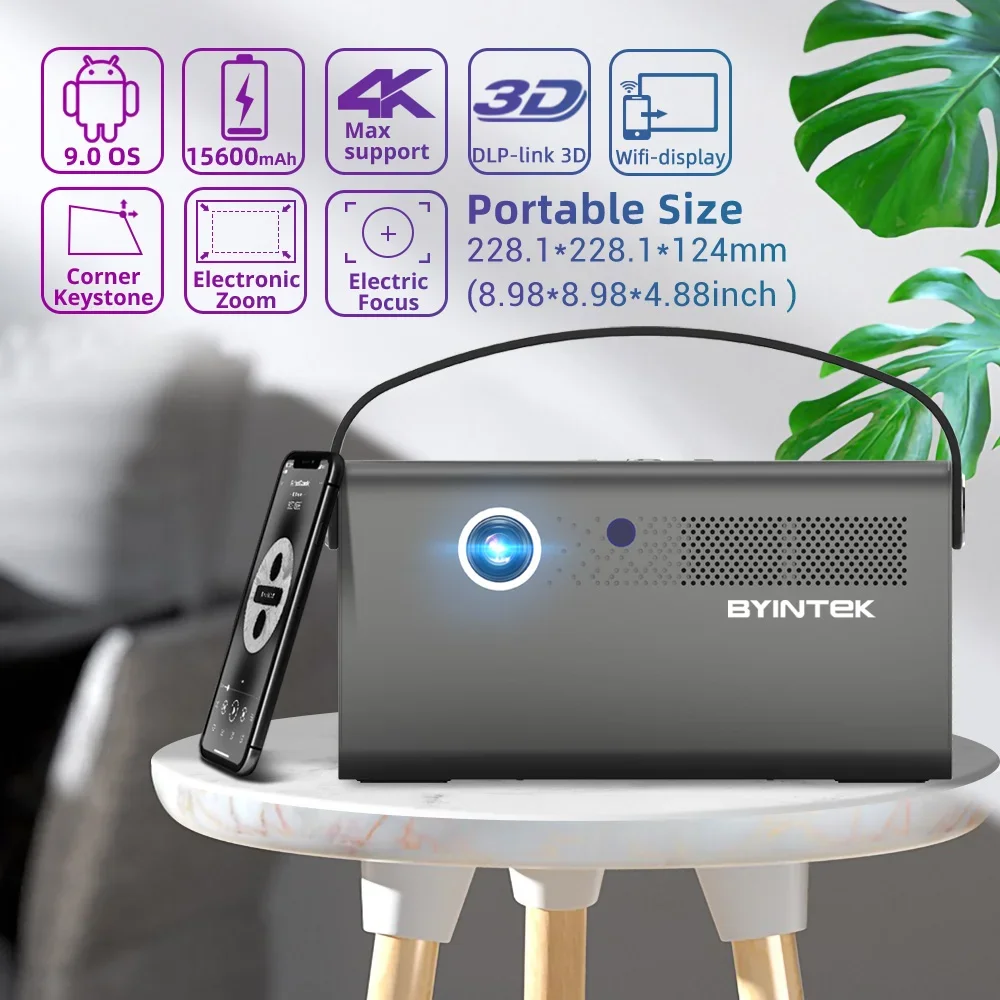 R17 Pro Wholesale Portable Home Mini Projector Movie Smart DLP Projector Full HD Projector For Outdoor Travelling