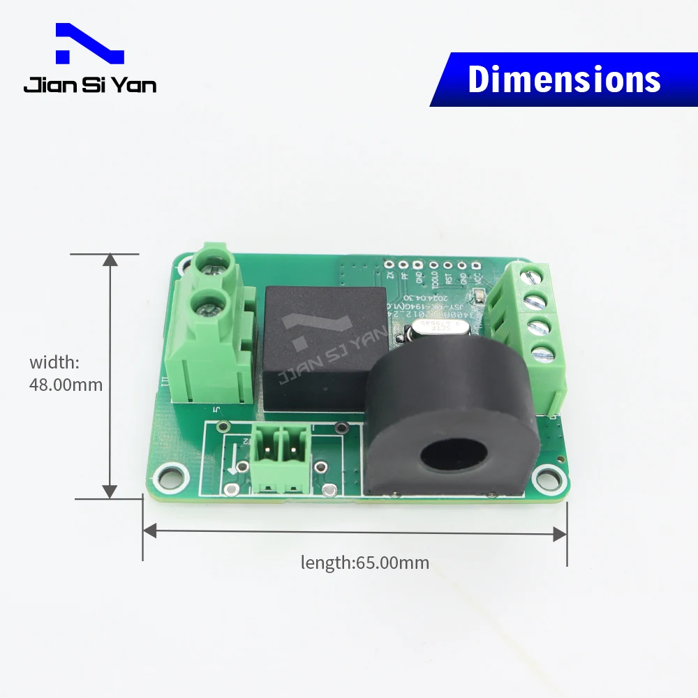 Imagem -05 - Módulo de Medidor de Energia Bidirecional Monofásico Jsy-mk194g 20ma50a ac Ttl Comunicação Modbus-rtu Split Core ct