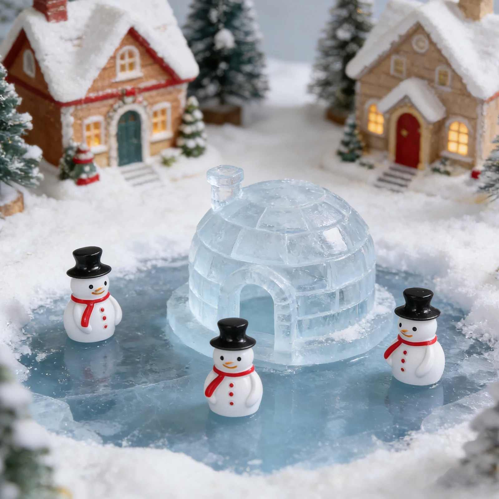 

30Pcs Mini Snowman Resin Christmas Ornaments Decorative Charms Garden Indoor Outdoor Holiday Decoration Mini Christmas Ornaments