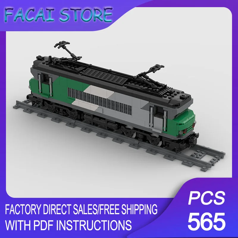 

Модель железнодорожного поезда из строительных блоков BB7200 - Технологичные блоки для сборки поезда в ливре FRET, рождественский конструктор, подарки для самостоятельной сборки