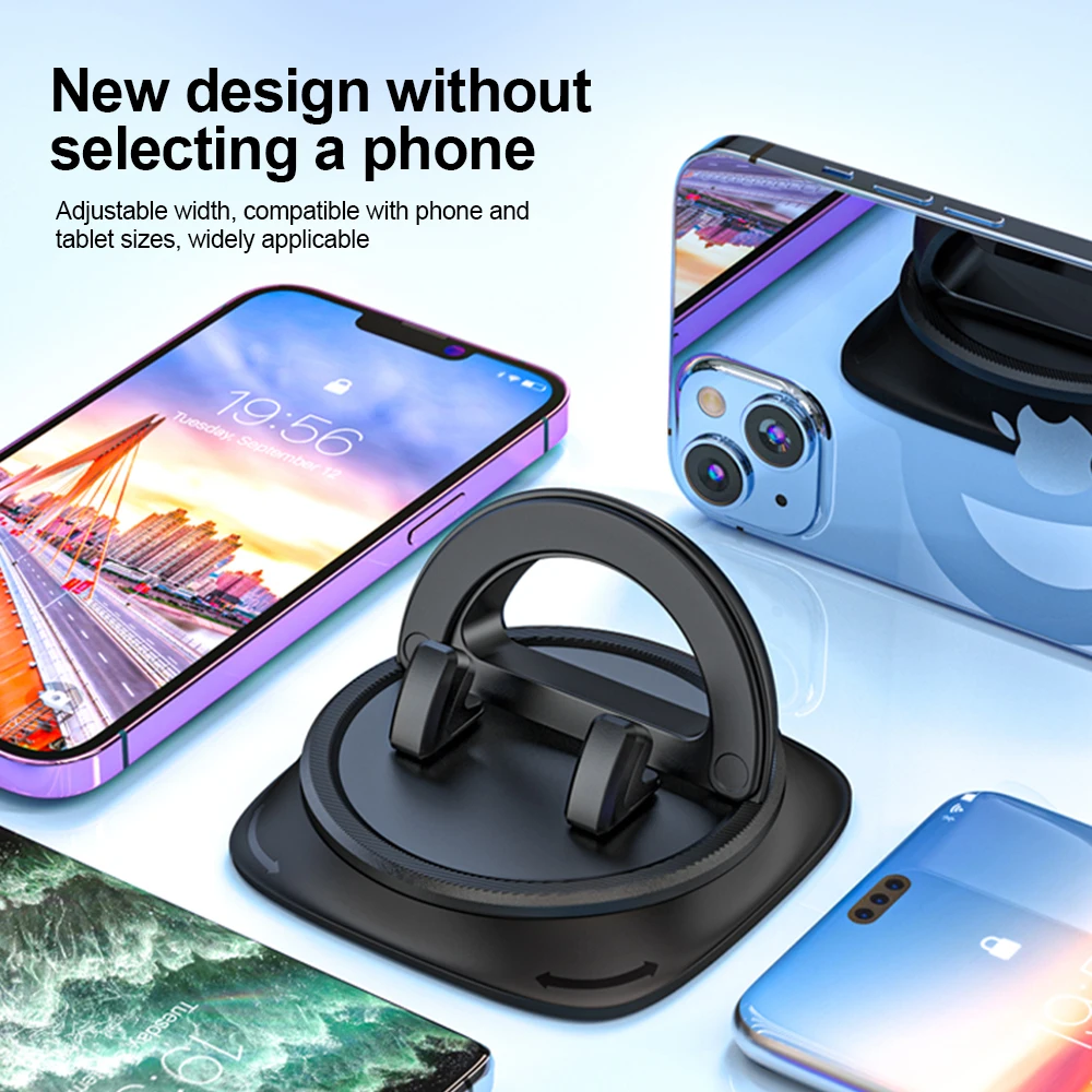 Autotelefon halter Armaturen brett kleben universelle Grad drehbare Ständer halterung für iPhone Samsung Xiaomi Huawei Autozubehör