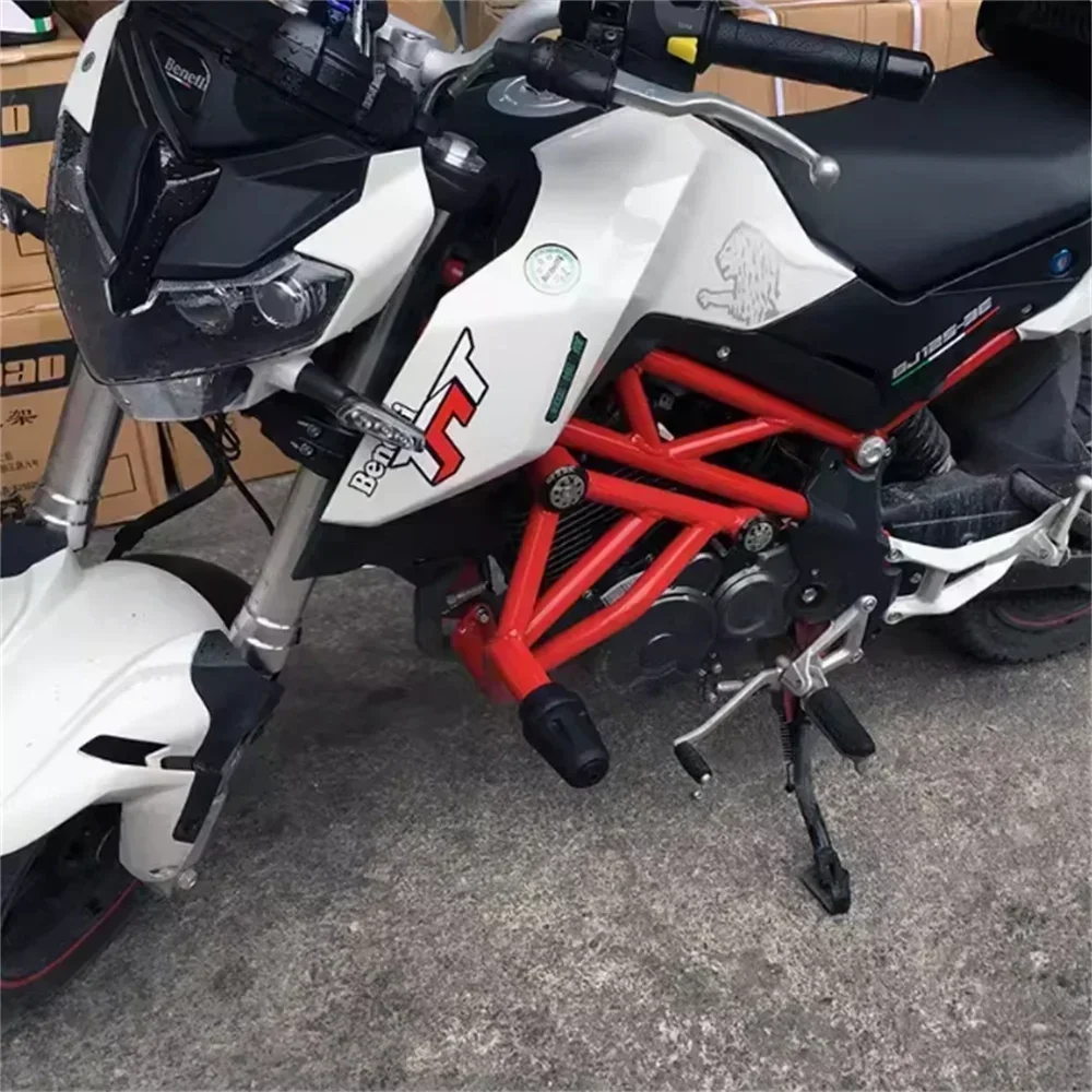 

For Benelli TNT125 BJ125-3E Motorcycle Accessories Bumper Engine Guards Crash Bars BJ125-3F TNT 125 Protector Frame Protection