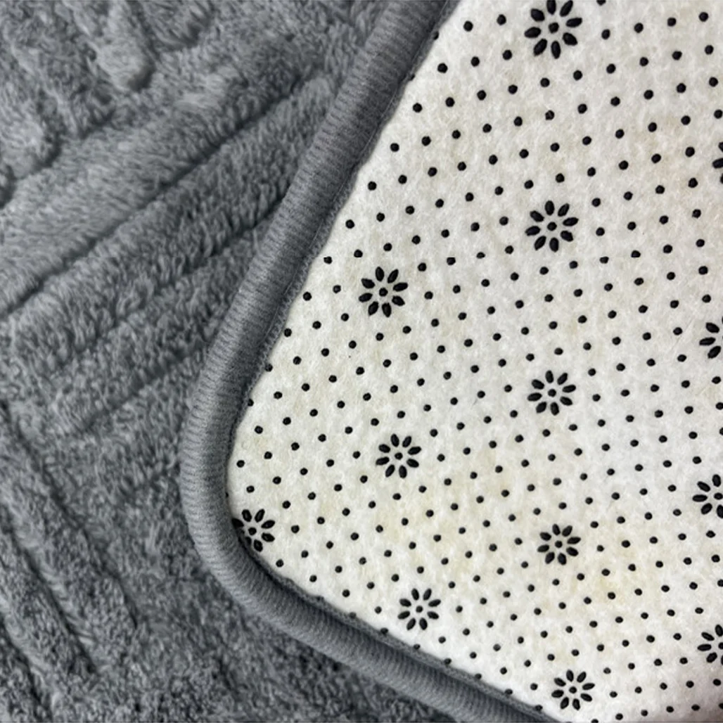 Simple bathroom absorbent floor mat thick striped toilet mat shower room non-slip foot mat dirt-resistant entrance mat