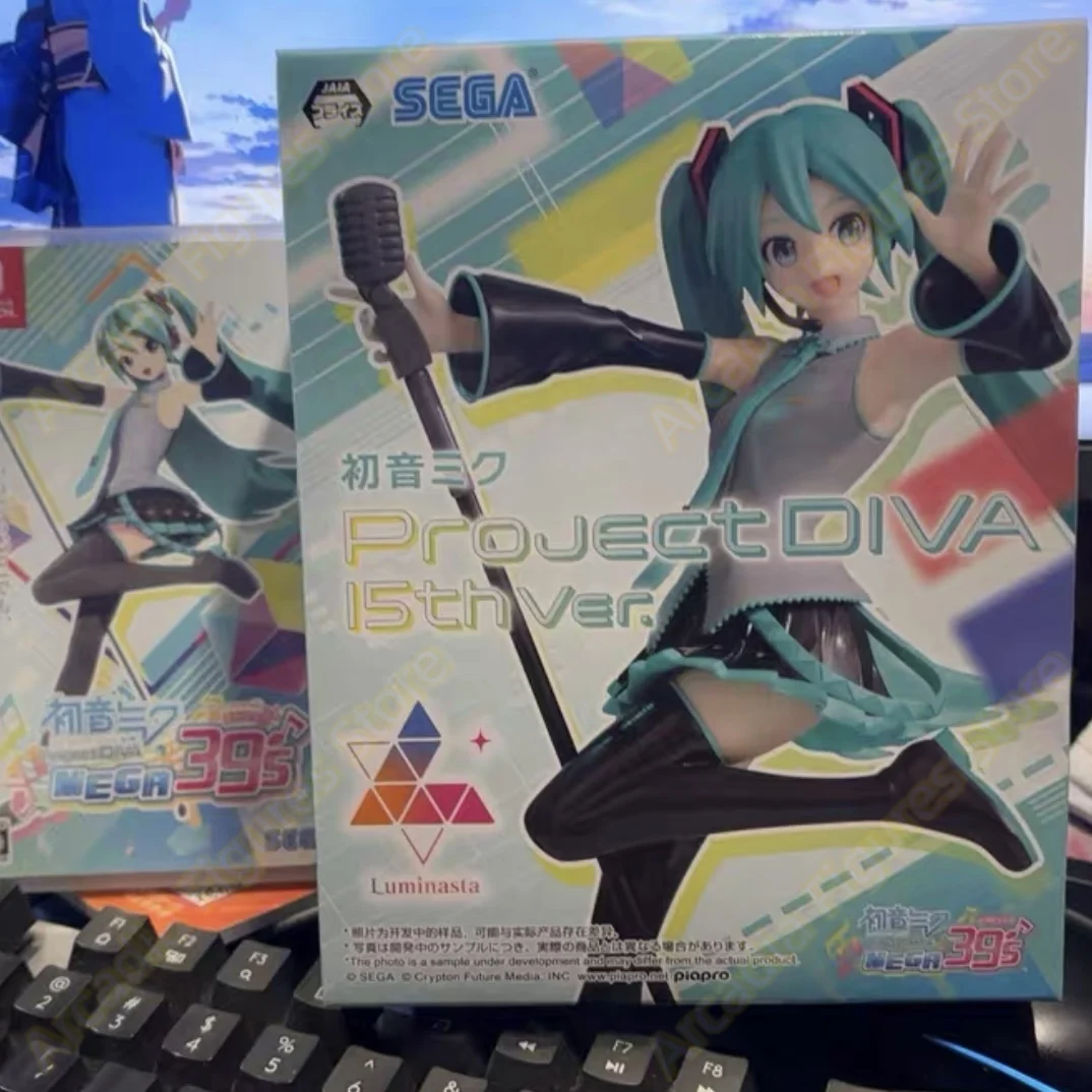 In Stock SEGA Hatsune Miku: Project Diva Mega 39’s Hatsune Miku Project DIVA 15thVer. PVC Anime Figures Collectible Model Toys