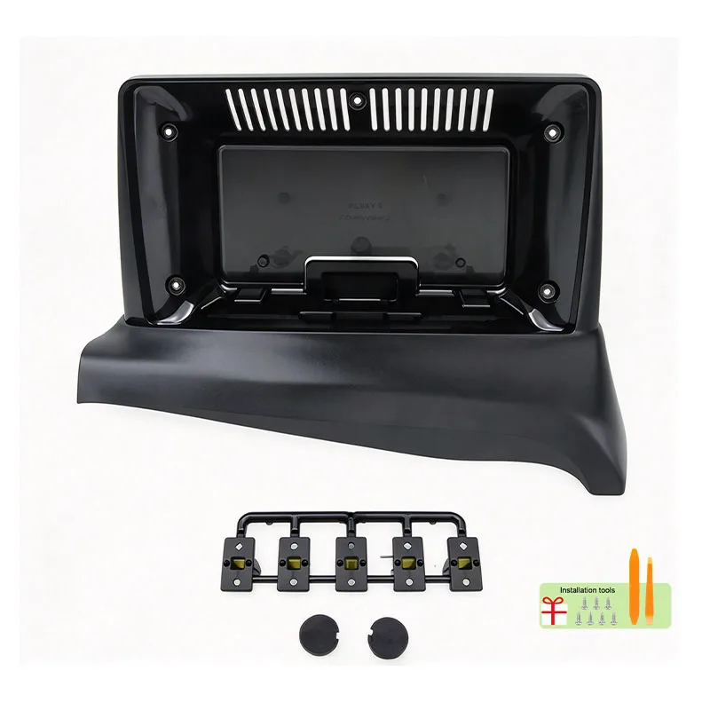 For Kia Bongo 2012-2018 9 Inch Car Radio Fascia Frame Black Dashboard Screen Mount Trim Kit