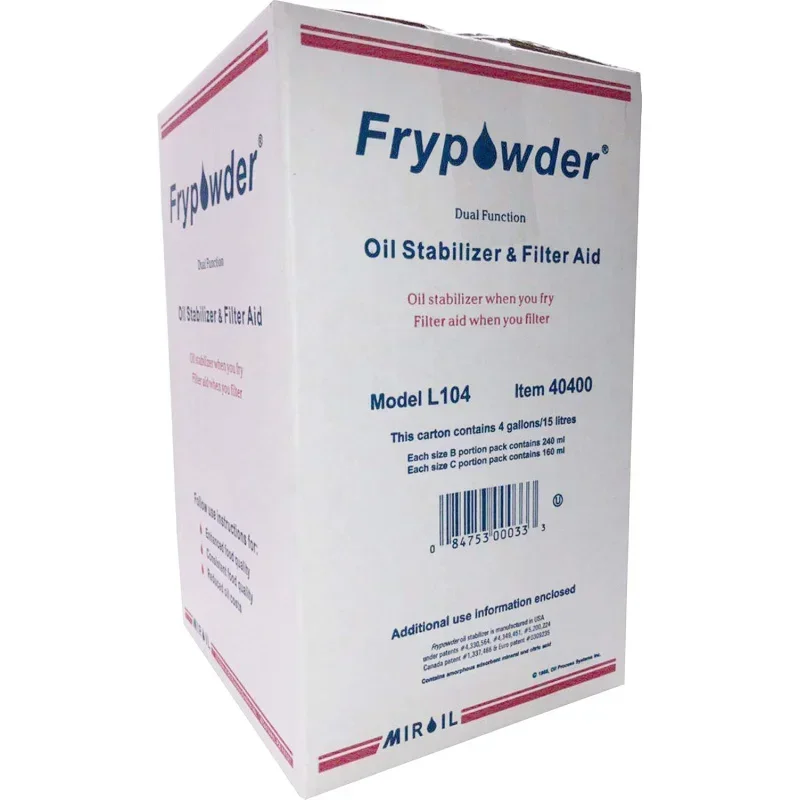 L104 Fry Powder Stabilizer and Aid, Remove Contaminants, Deep Cooking Saver, Save & Carb