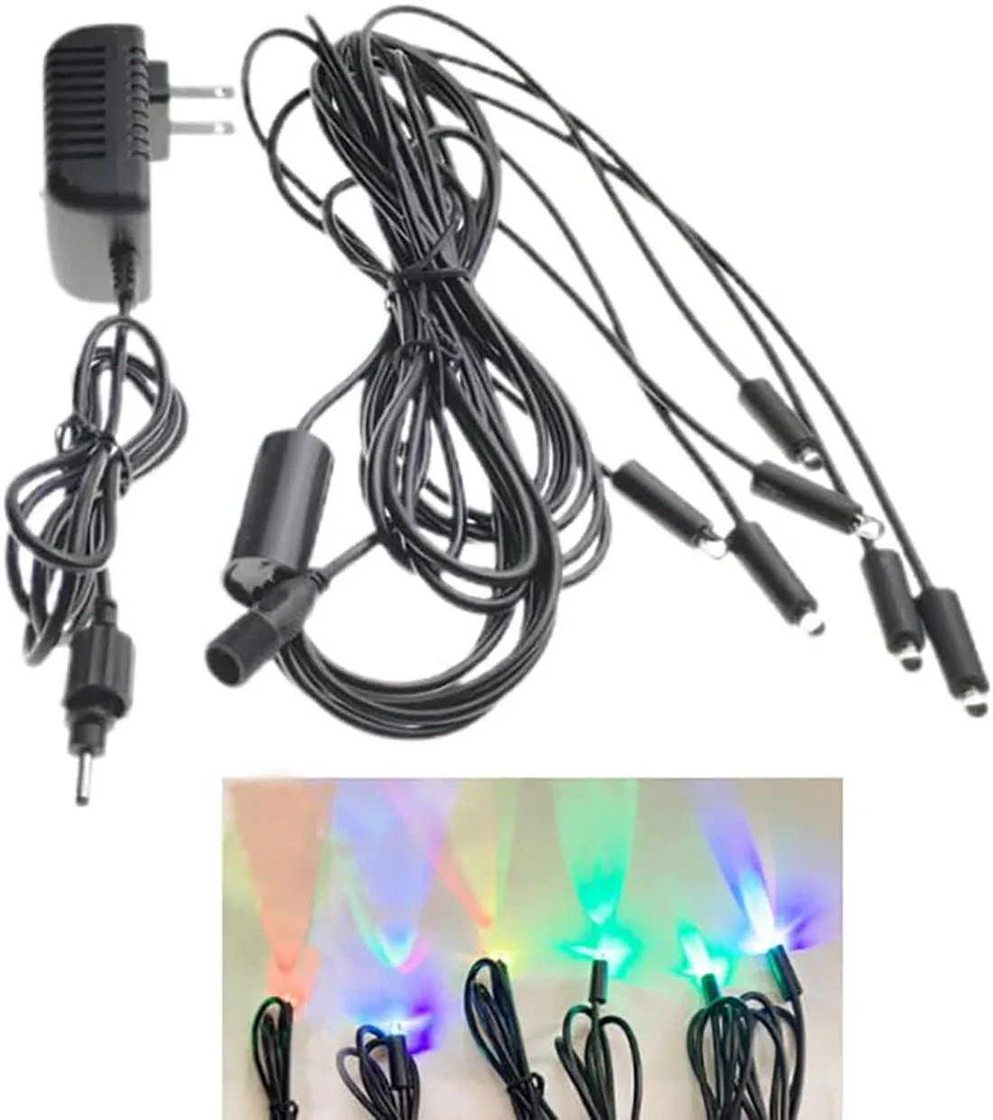 12V LED 6-Farben und Warmweiß Unterwasser-DIY-Licht für Aquarium, Tischbrunnen, Teich mit Adapter EU/US/AU/UK Kompatibel – Detail 6
