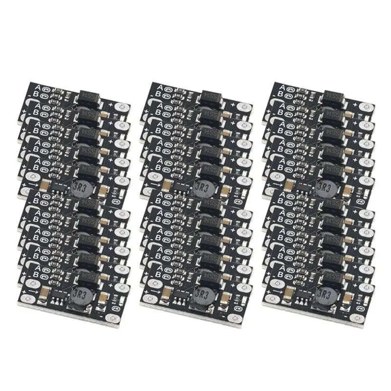 ABRW-30Pcs Mini DC-DC Boost Converter Step Up Voltage Regulator PCB Board Module 3V 3.2V 3.3V 3.7V 5V 9V To 12V 5V/8V/9V