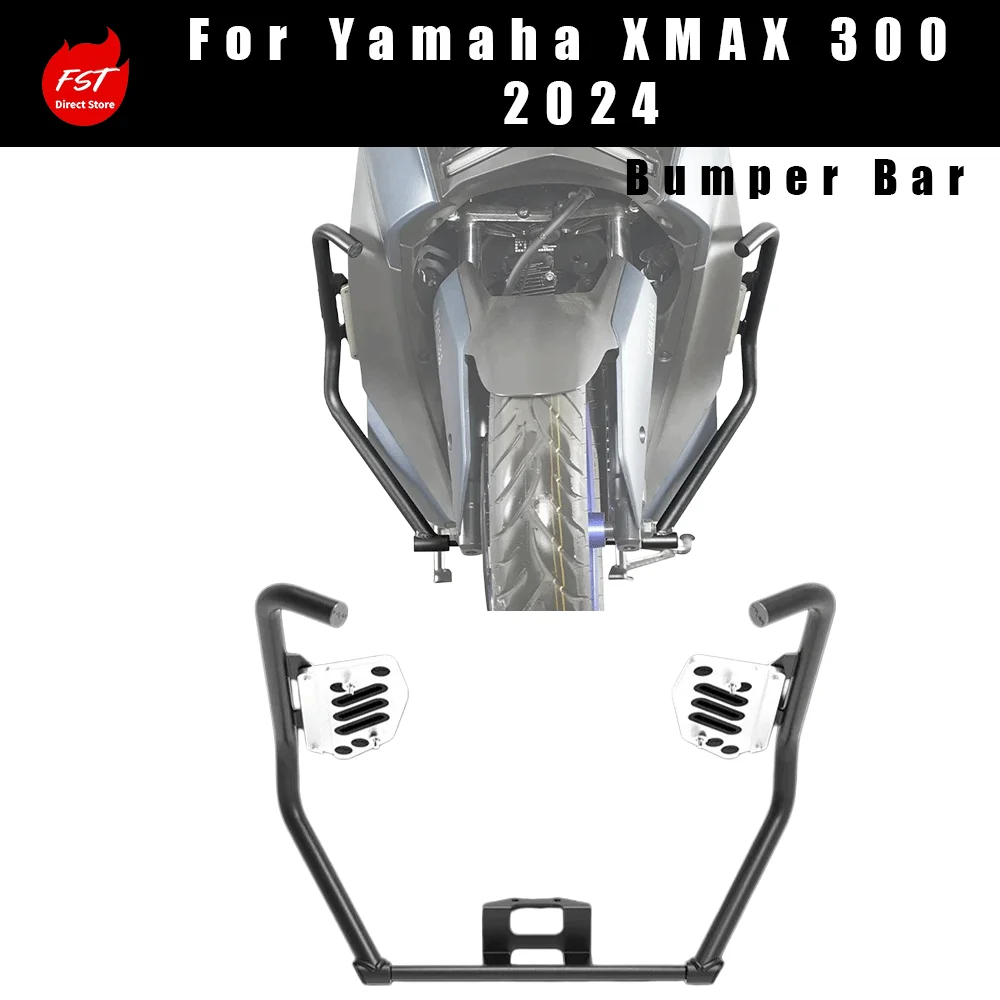 Fits 2024 Yamaha XMAX300 Crash Bar & 2023 Model Phone Navigation Bracket Extension Rod