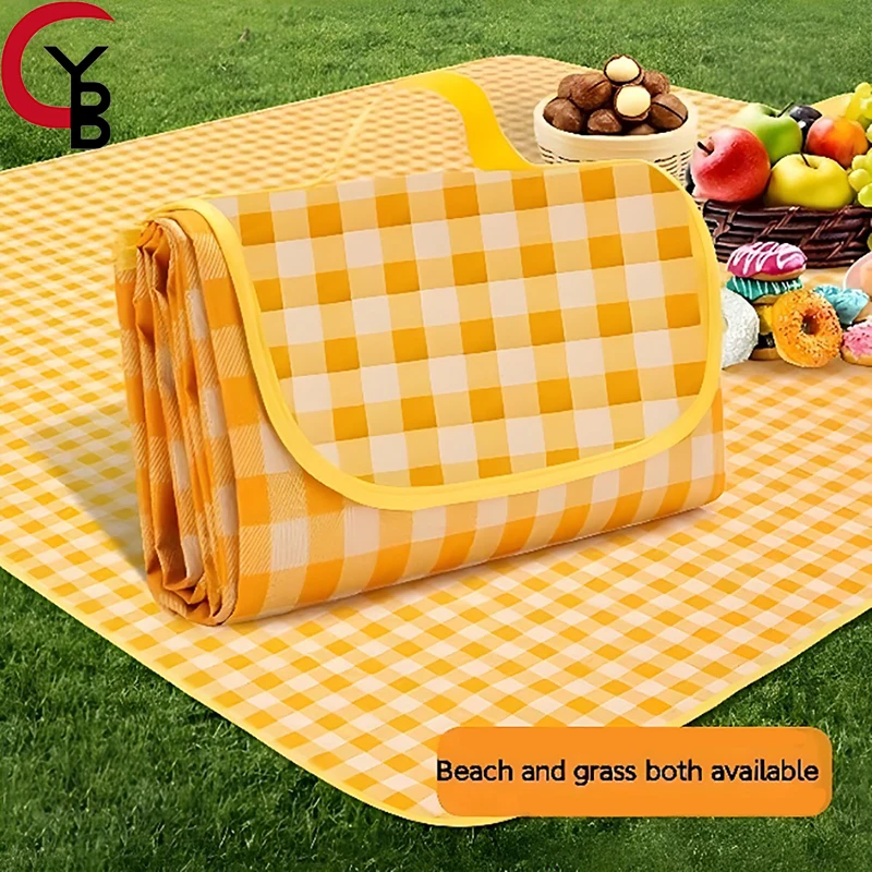 Lightweight Quick Drying Beach Blanket Picnic Blanket Waterproof Outdoor Tote Mat for Travel Camping Beach Family Party