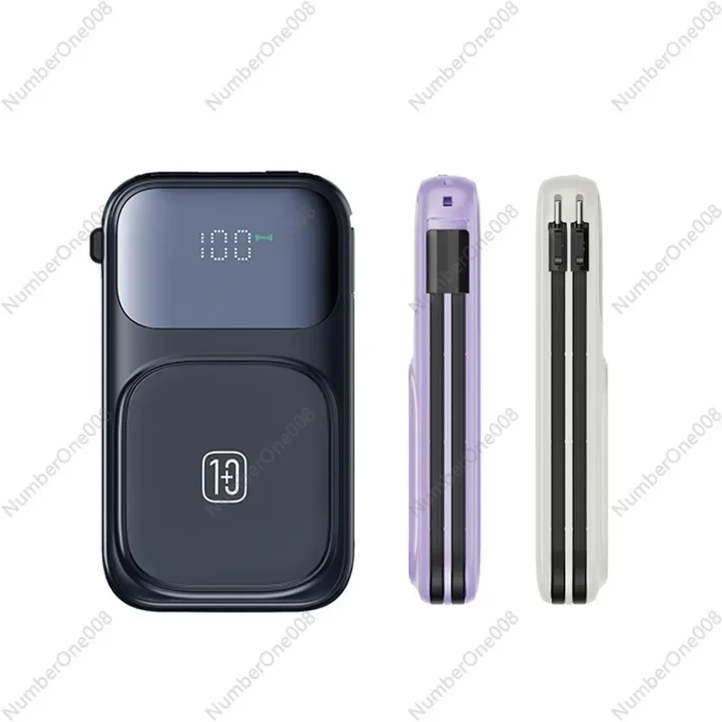 

Compact portable mobile power bank fast charging tape cable