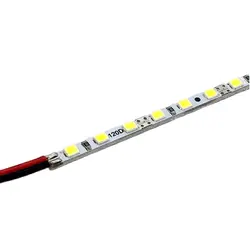 SMD 2835 합금 LED 스트립 라이트, 슈퍼 브라이트, 하드 리지드 바 라이트, 화이트, 100 개 * 50cm, 4mm, DC12V, 24V, 60led, 50 cm/pcs