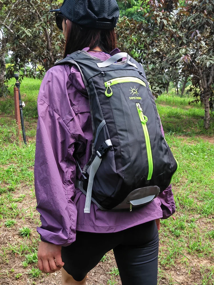Outdoor Sports Backpack Men's Women's Lightweight Water-Resistant Cycling Bag Running Bag New  SAMSTRONG Nylon Material