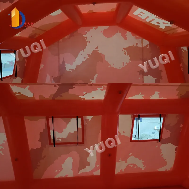 YUQI Factory Large Outdoor Medical Rescue Inflatable Tent Field Command Fire Disaster Relief Flood Relief Emergency Relief Tent