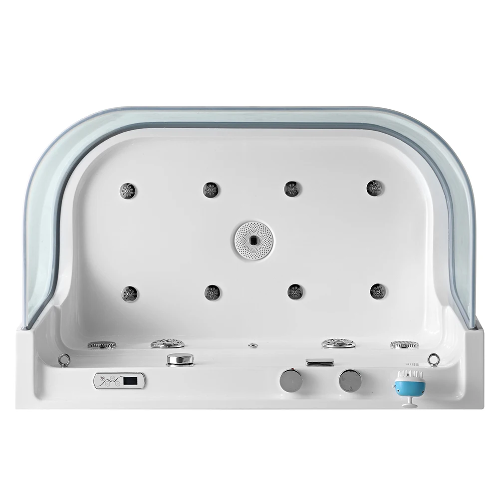 

Factory Directly Custom Modern Square Tub for Dogs Pets White Acrylic Freestanding Massage Whirlpool Pets Bathtub