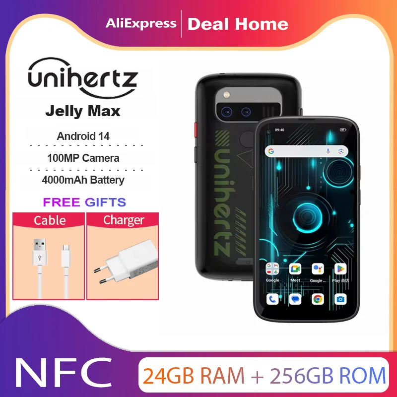 Unihertz Jelly Max,5G Mini Rugged,12ГБ+256ГБ,4000mAh,Dimensity