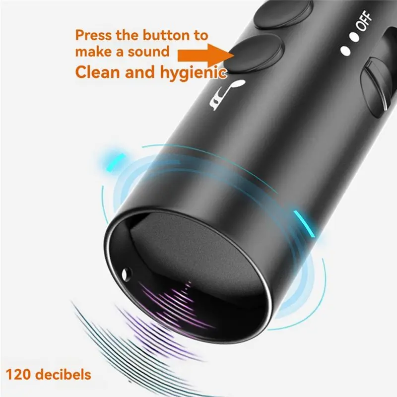 N82R Sports Whistle Handheld Flashlight With USB Charging, Electronic Whistle For Football Soccer Lifeguard Classroom