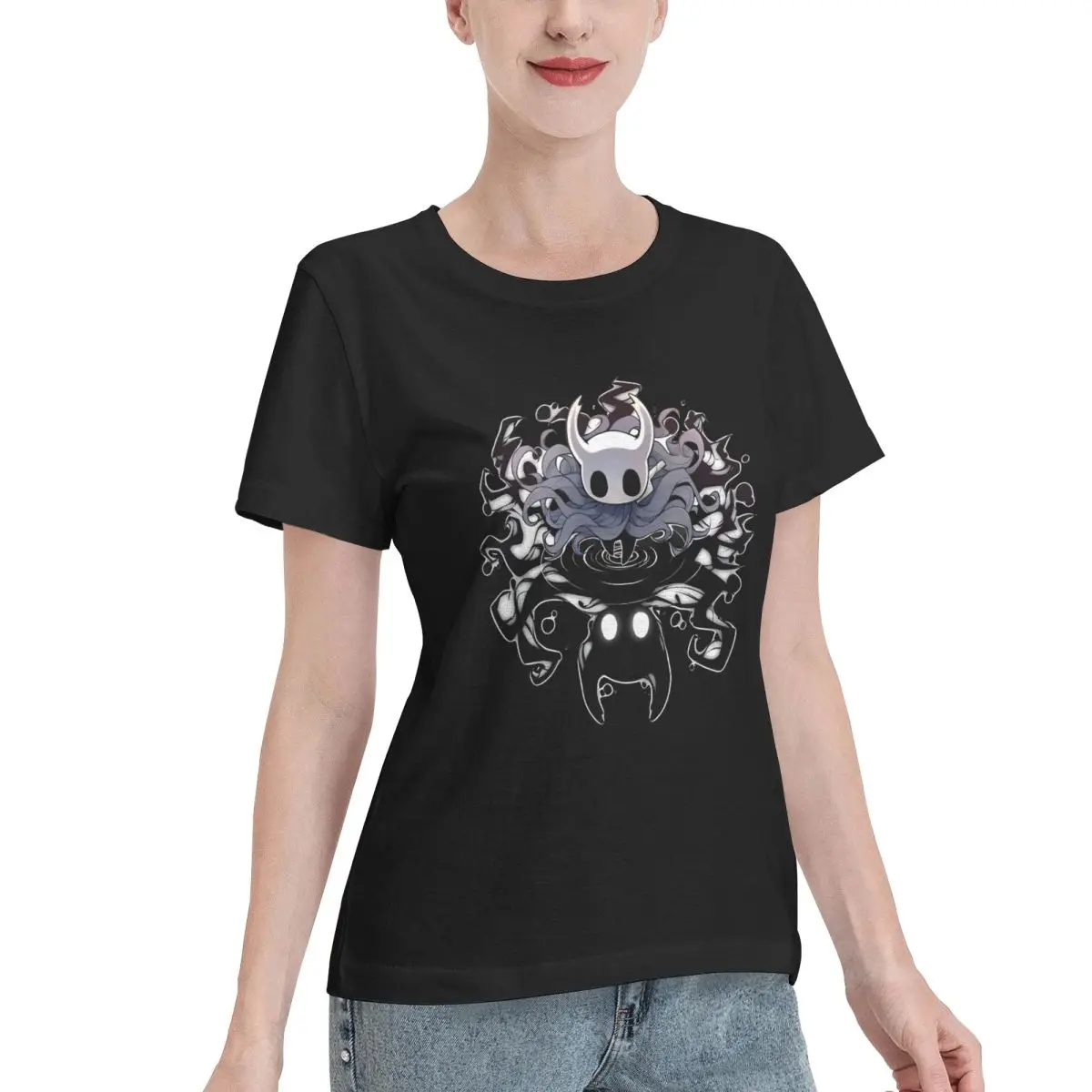 Quick Dispatch Hollow Knight Women's T-shirt Office Wear Plus Size Women Tee