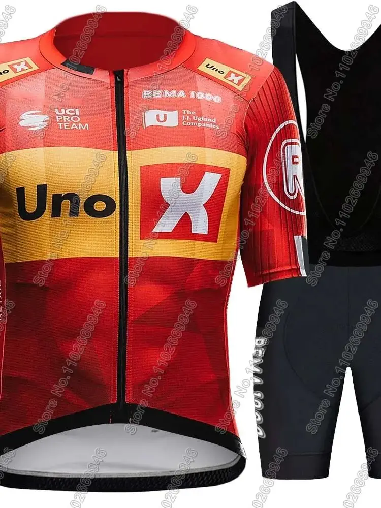 AliExpress NONE 2026 UNO X Pro Team Cycling Jersey Set Summer Norway Bicycle Clothing Road Bike Shirts Suit Bicycle Bib Shorts MTB Ropa Maillot