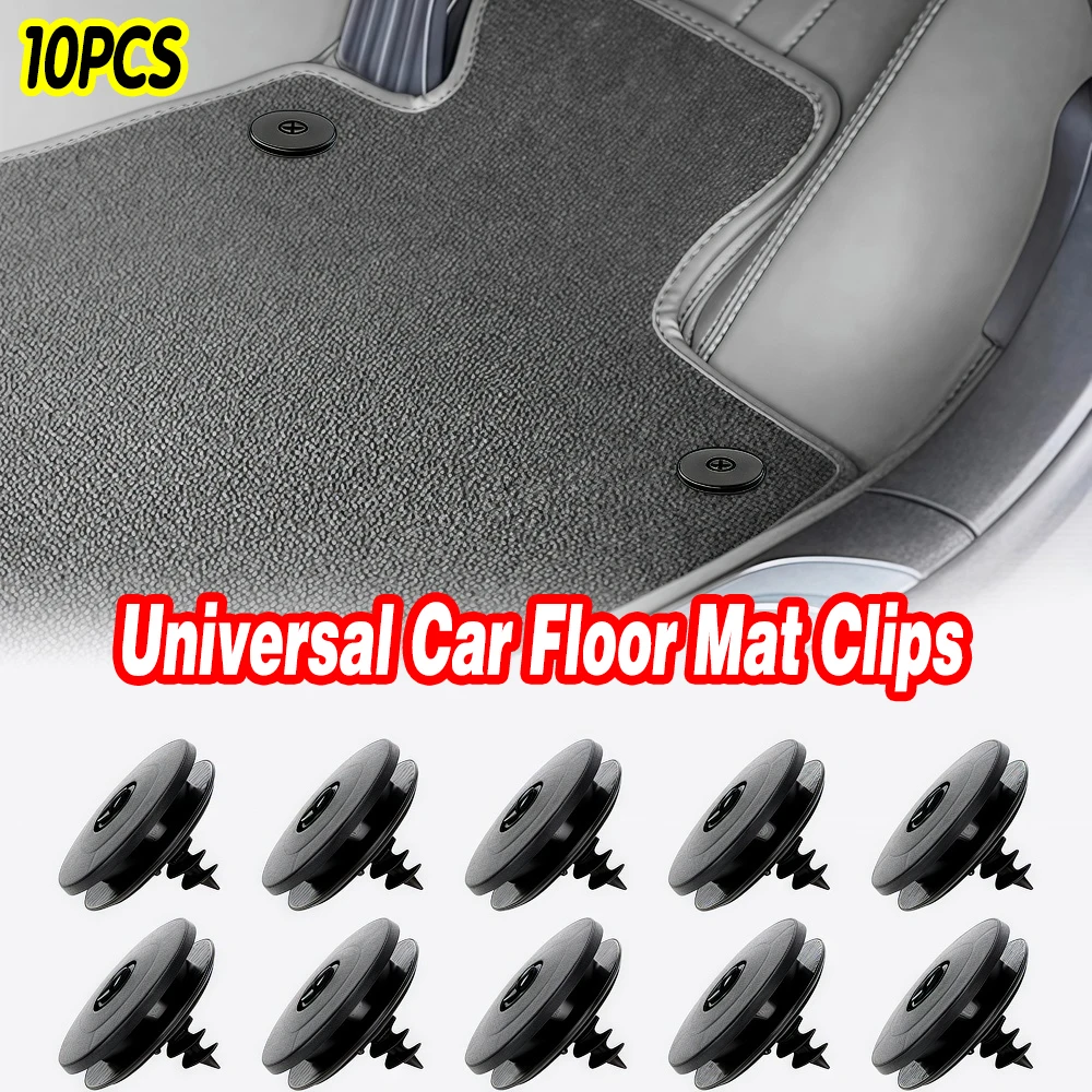 Universal 10pcs Anti-slip Car Mat Carpet Clips Interior Foot Mat Fixing Buckle Clamps Floor Anti Skid Retainer Fitting Clips