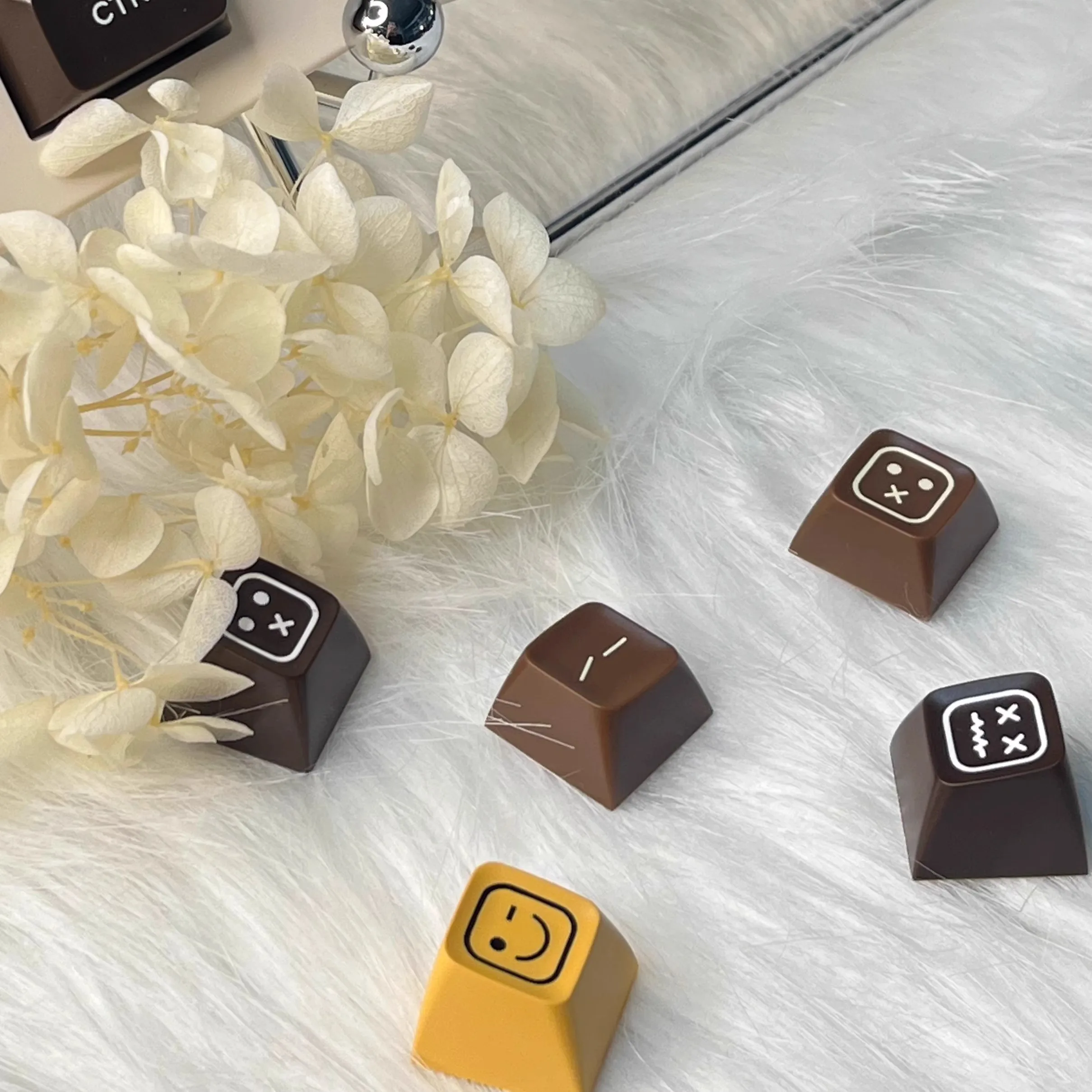 161 keys SA keycaps Coffee/chocolate keycaps ABS Double Shot Keycap For Cherry MX switch Mechanical Gaming keyboard 84/96/104