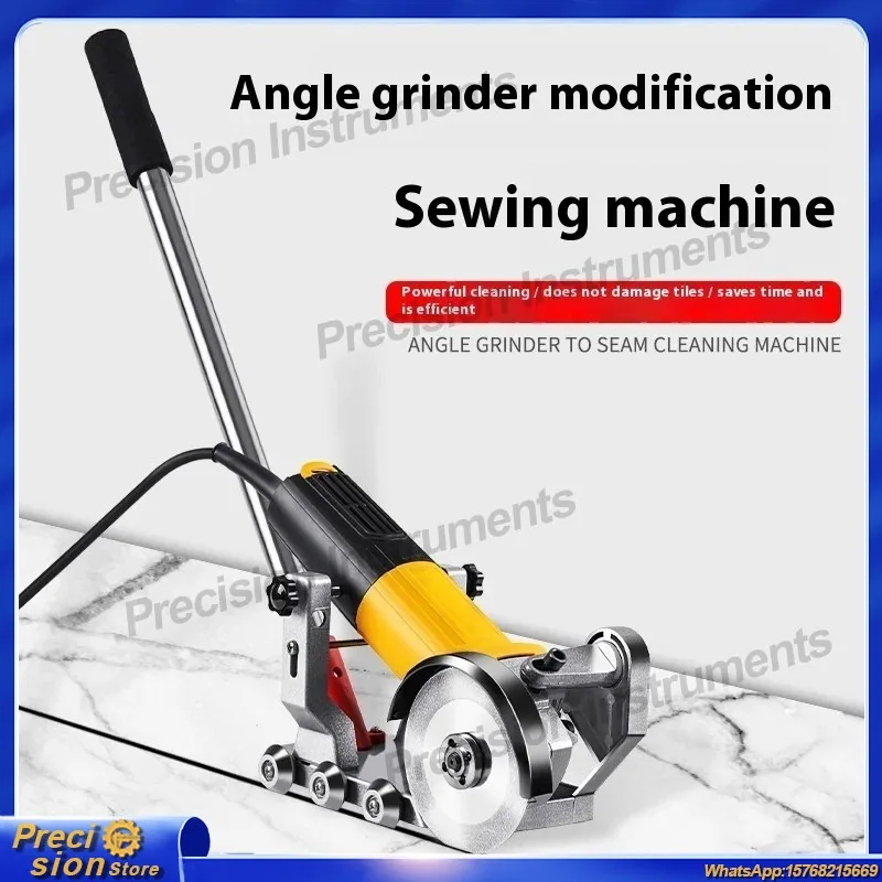 Stainless Steel Push Rod Grouting Tool Sponge Handle Support Rod for Electric Angle Grinder Application