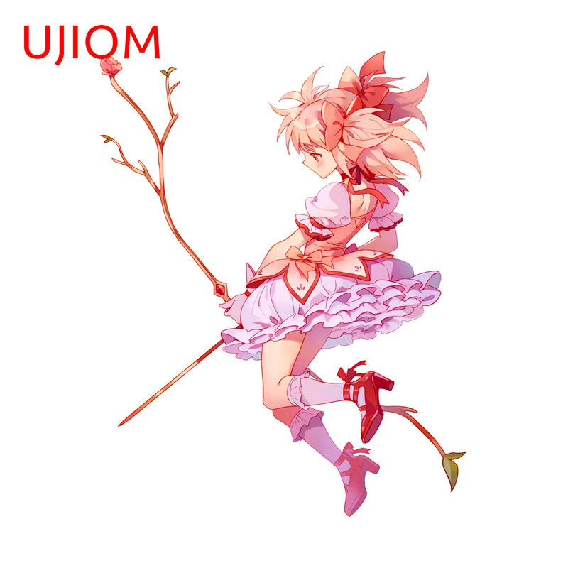 UJIOM Beautiful Madoka Wall Stickers Simple Artistic Cartoon Graphics Decal Living Room Creative Kitchen Cupboard Decor DIY