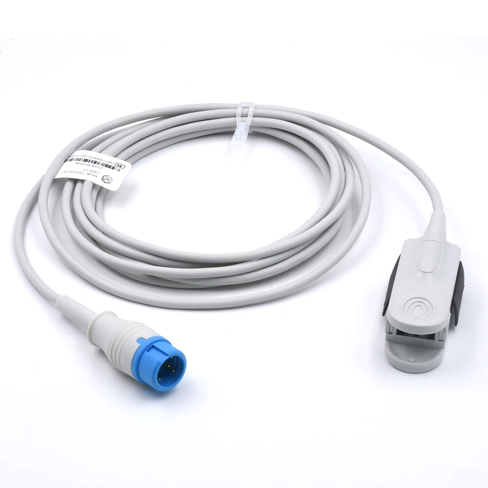

Reusable Spo2 Sensor Adult Finger Clip Sensor for Mindray MEC 1200 Patient Monitors De Sensor Spo2