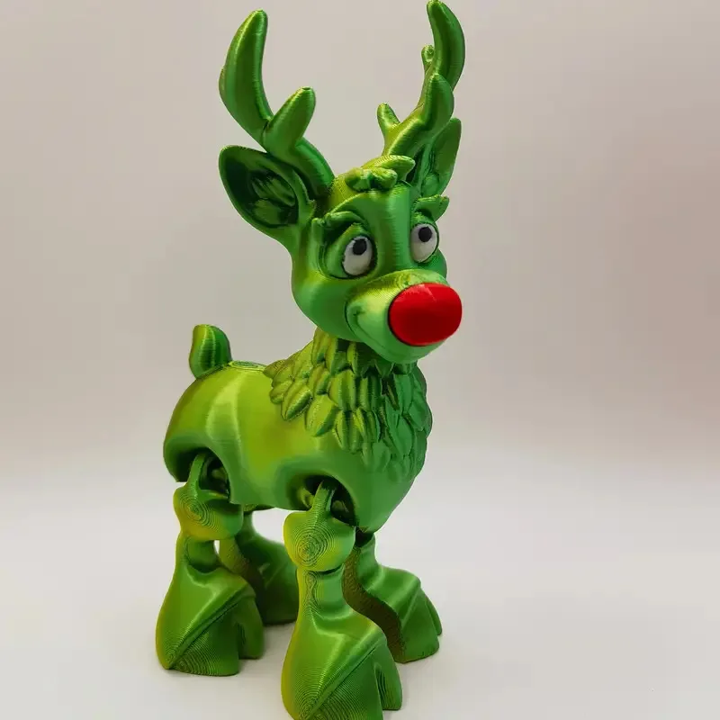 Nieuwe Multi-joint Beweegbare 3D Gedrukt Elanden Dieren Mini Leuke Relief Zintuiglijke Speelgoed Grappige Woonaccessoires Kids Gift Desktop Ornament