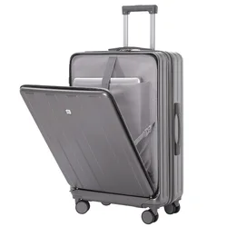 2024 Suitcase Pull Rod Carrier 20/28 inch Multifunctional Luggage Large-capacity Suitcase on Wheels Front Opening Trolley Case