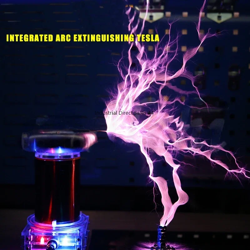 Tesla coil SSTC product high-frequency generator ignition lightning model  Integrated arc extinguishing tesla 20cm Music