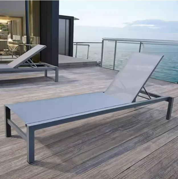 

Top Quality Adjustable Outdoor Hotel Outdoor Swimming Pool Lounger Chair Modern Garden Furniture Chaise Lounge