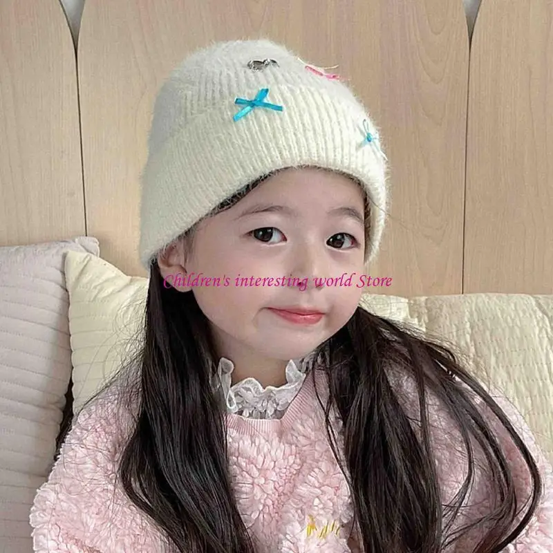 Modne i funkcjonalne dziewczyny kapelusz modne dziewczyny kapelusz stylowe dziewczęta wełny z nausznik