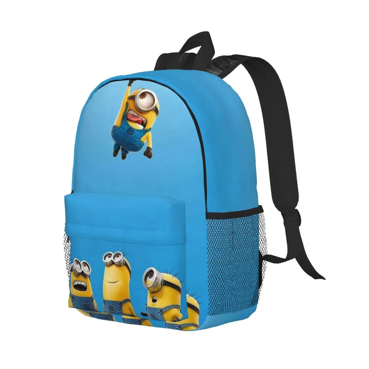 Like-Minion-s-Style New Fashion High Capacity Waterproof College Backpack Trendy Laptop Travel Book Bag 15inch