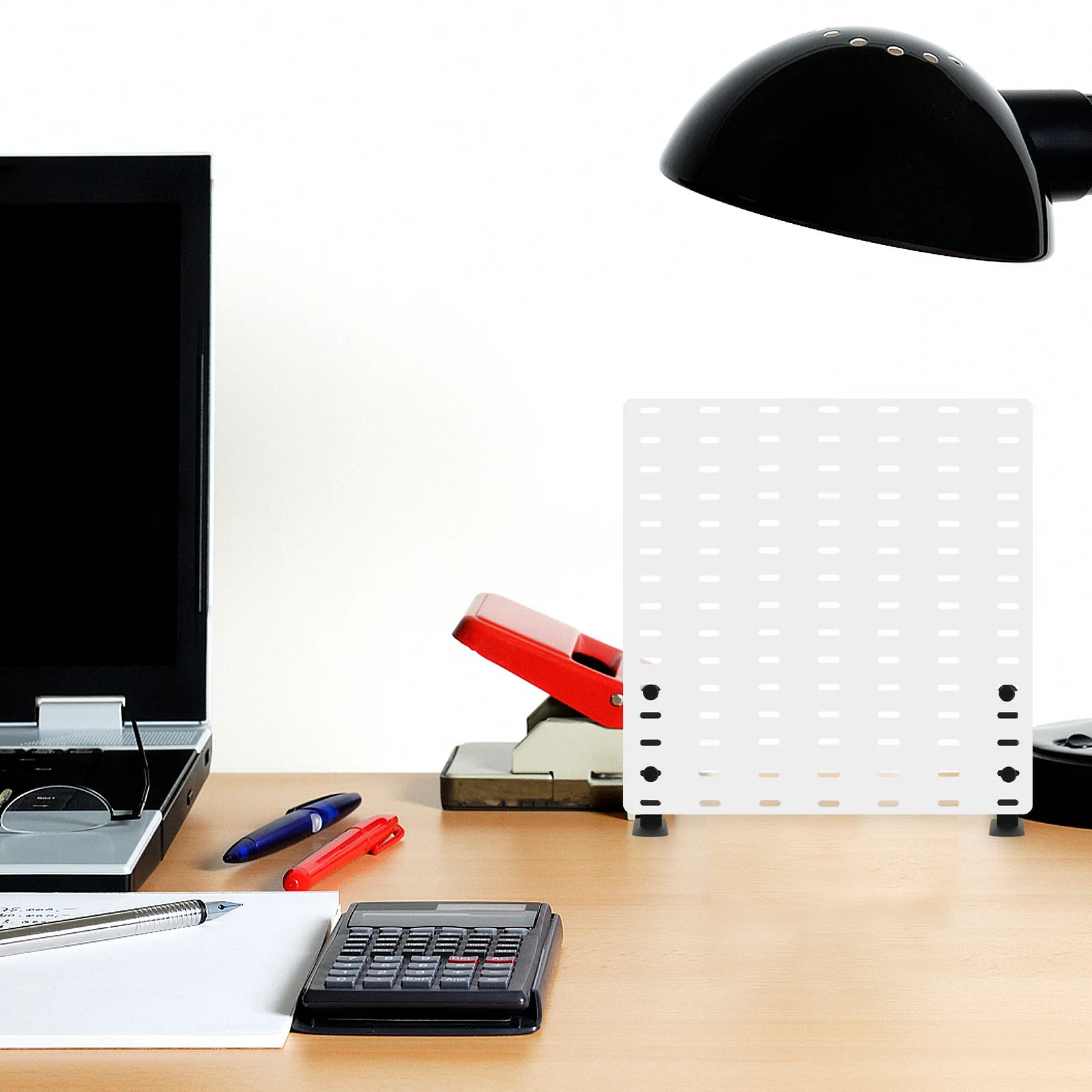 

2Pcs T-Shaped Stainless Steel Pegboard Brackets Stable Support for Desk Pegboard Panel Display Stand Accessories