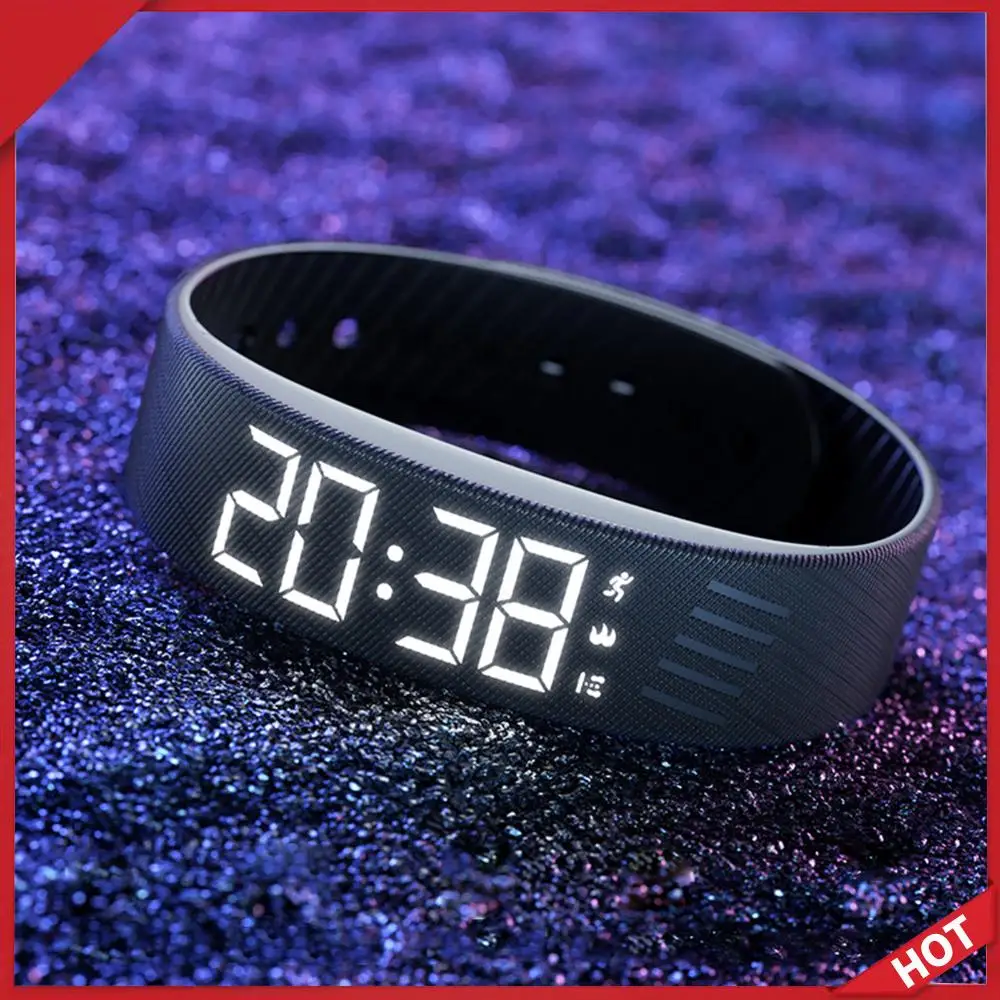 

Vibrating Alarm Wristband Waterproof Silent Vibration Alarm Watch with Step Counter Pedometer for Deepsleepers Elderly