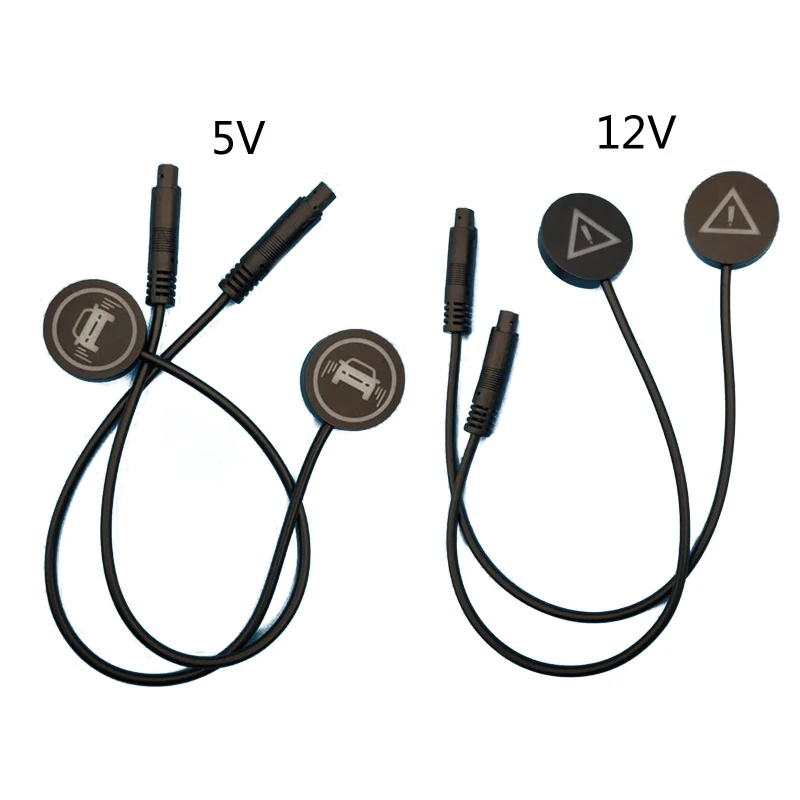 2x 12V/5V Car System Warning Light Mirror Radars Detection