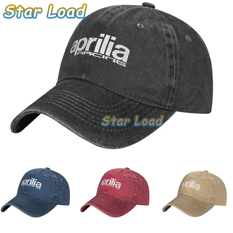 Aprilia Motorcycle Baseball Cap Hat Black Printed Mens Sport Hip Hop Sun Summer Casquette Snapback Solid Color Boys Bonnet