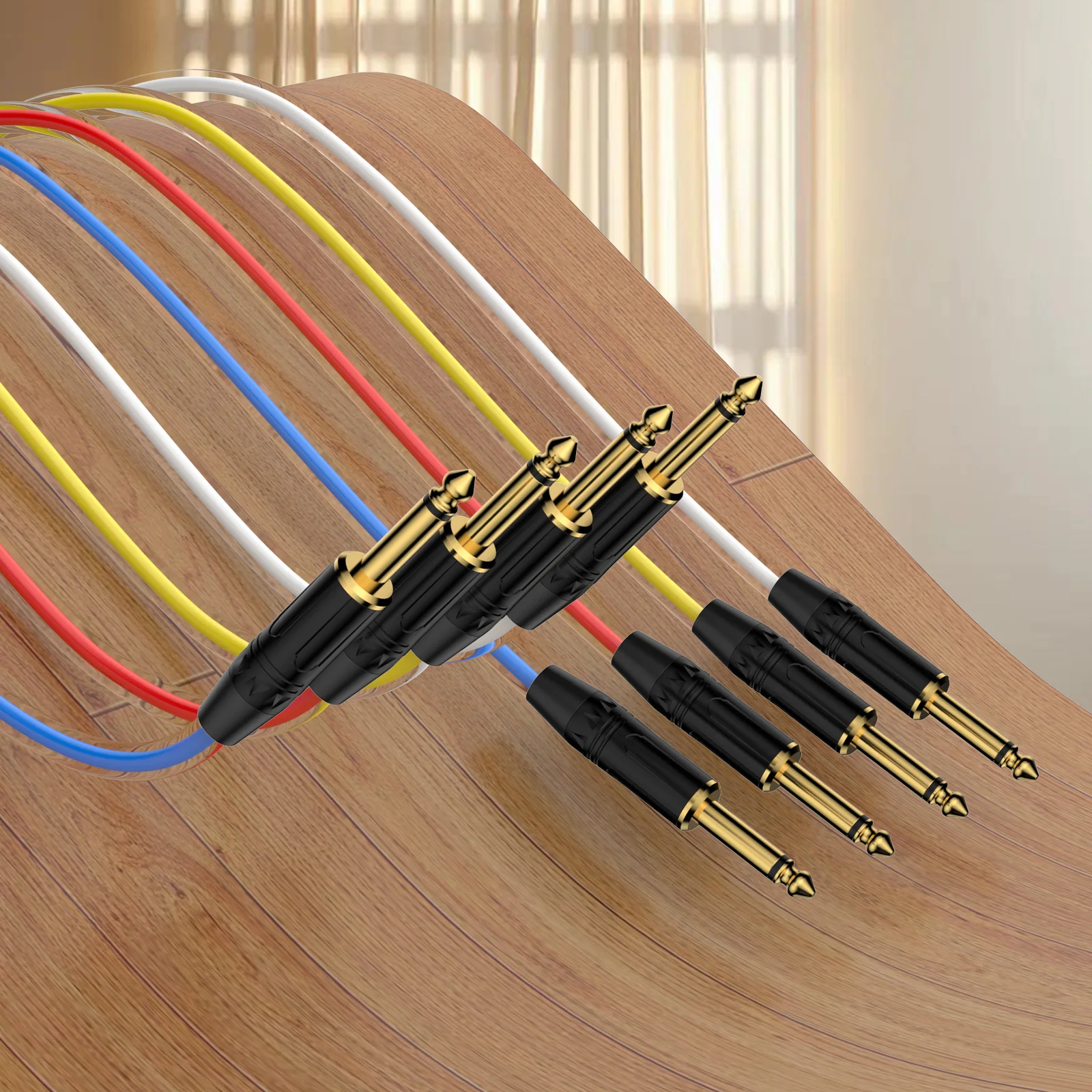 

6.35MM 1/4'' Jack Cable Male To Male Professional Multi-Media Snake Audio Extension Cord 2 4 6 8 12 16 Channel 6.5MM Cable