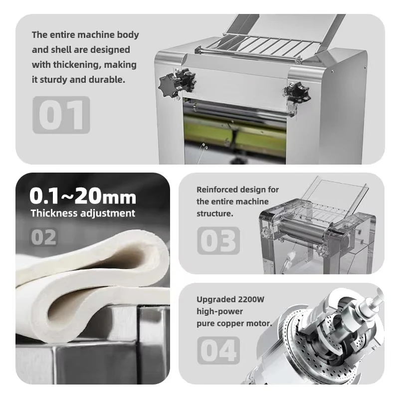 2026 New toolHigh Performance Dough Press Precise Control of Desktop Dough Press
