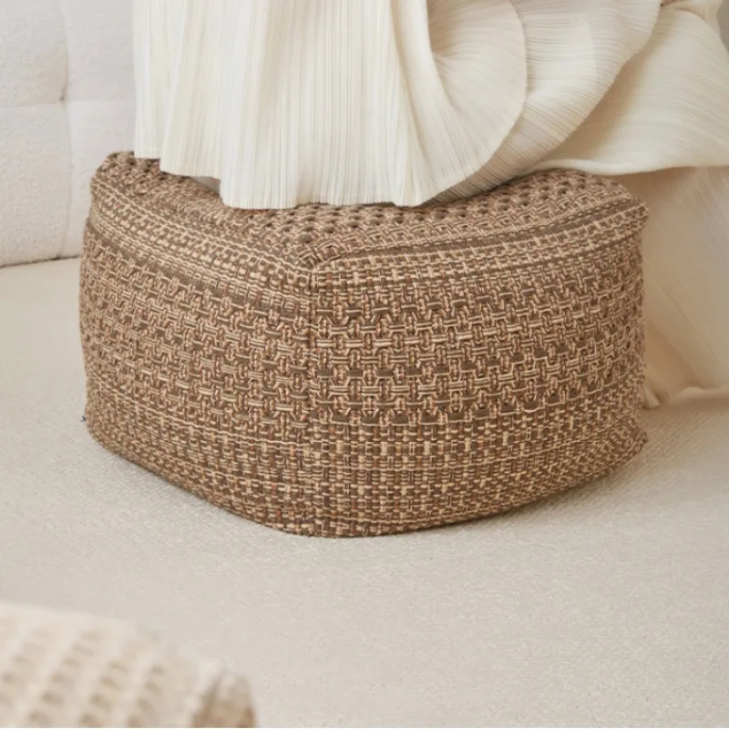 Simple Cushion Removable Floor Seat Tatami Backrest Bench Fabric Window Seat Sofa Stool Floor Bench