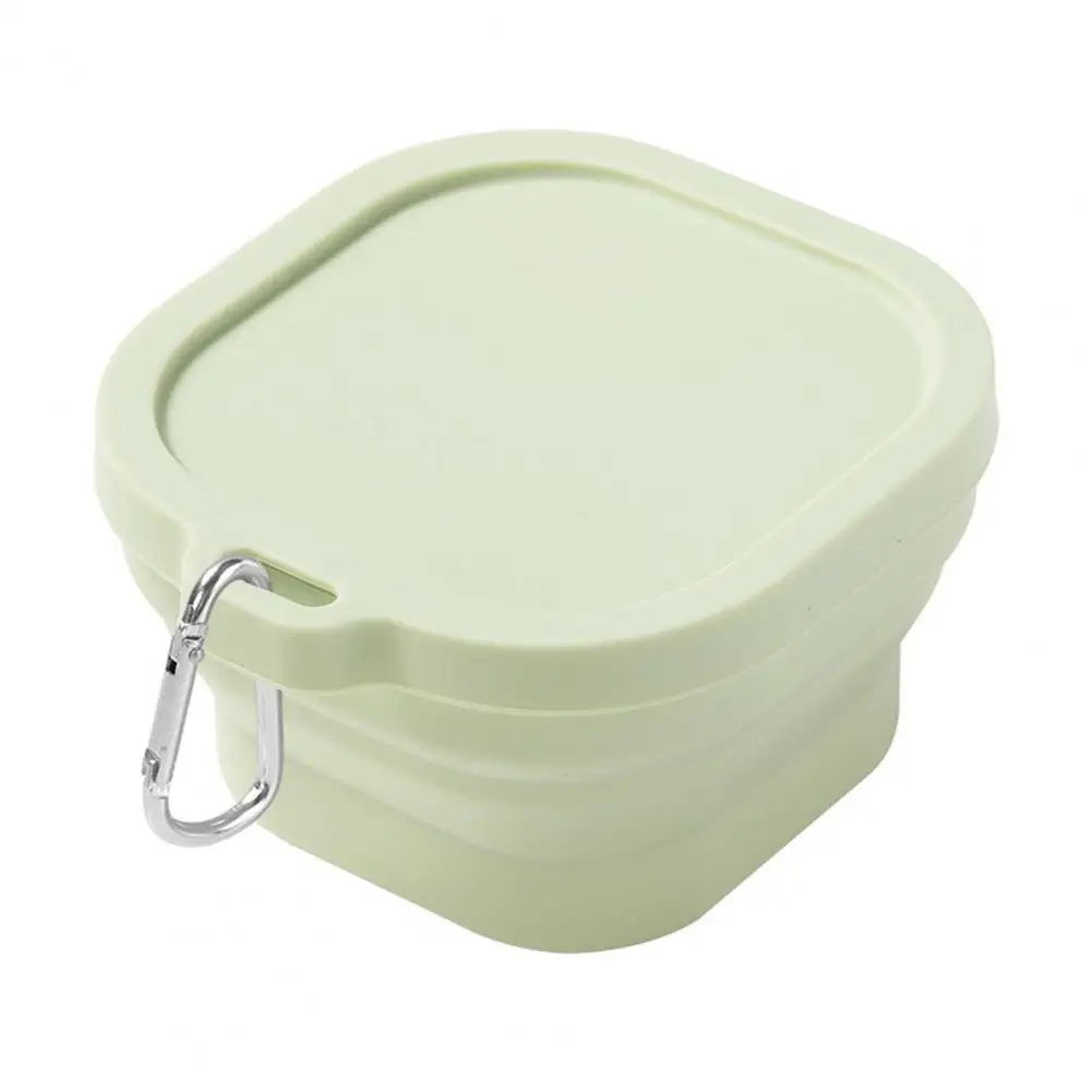 

Compact Fruit Container Collapsible Silicone Bowl Airtight Food Storage Container for Camping Hiking Travel 400/750ml Safe