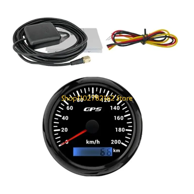 

547B Waterproof Speedometer Gauge 200km/h Odometer Easy Installation For Marine Vehicles Boats Truck Stainless Steel Material